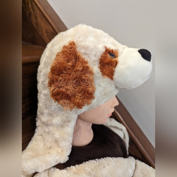 Puppy Hat Scarf glove combo!  One size fits most Adult - Picture 2 of 12
